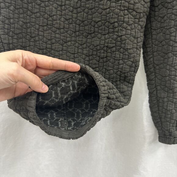 Black Crane Quilted Wide Balloon Pants Sumi Black Womens Size L Lounge Comfort - Picture 9 of 14